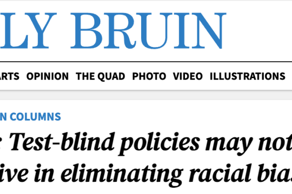 Daily Bruin - Test Blind Not Effective