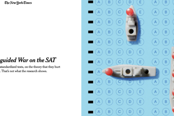 NYT - The Misguided War on the SAT